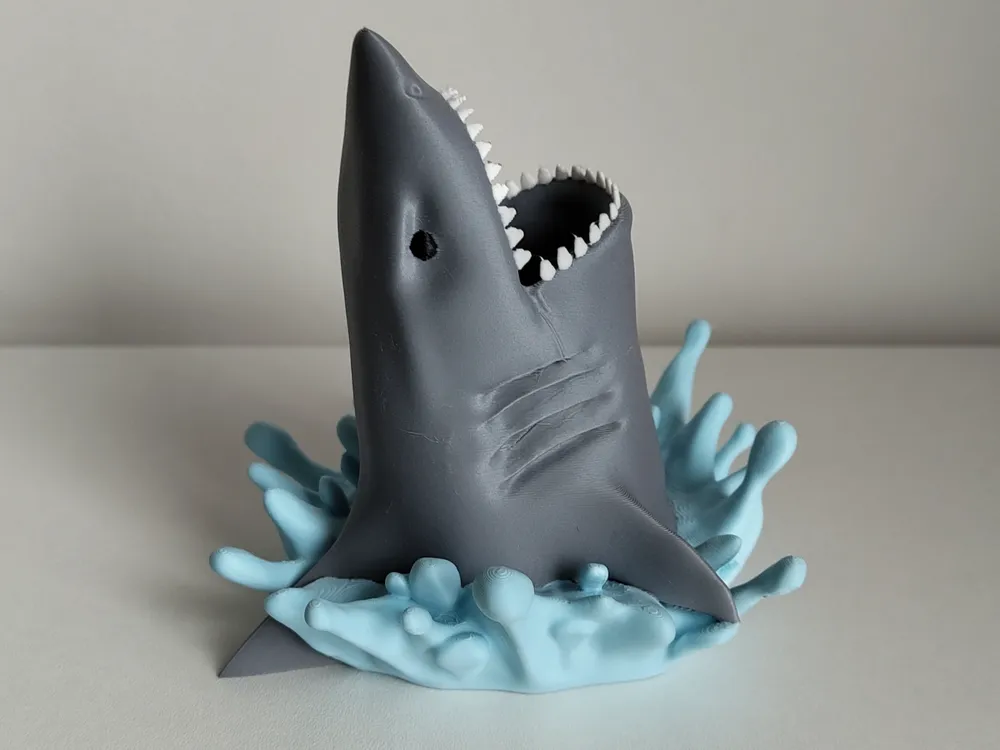 🦈✏️ Shark Pen Holder 🖊️🌊