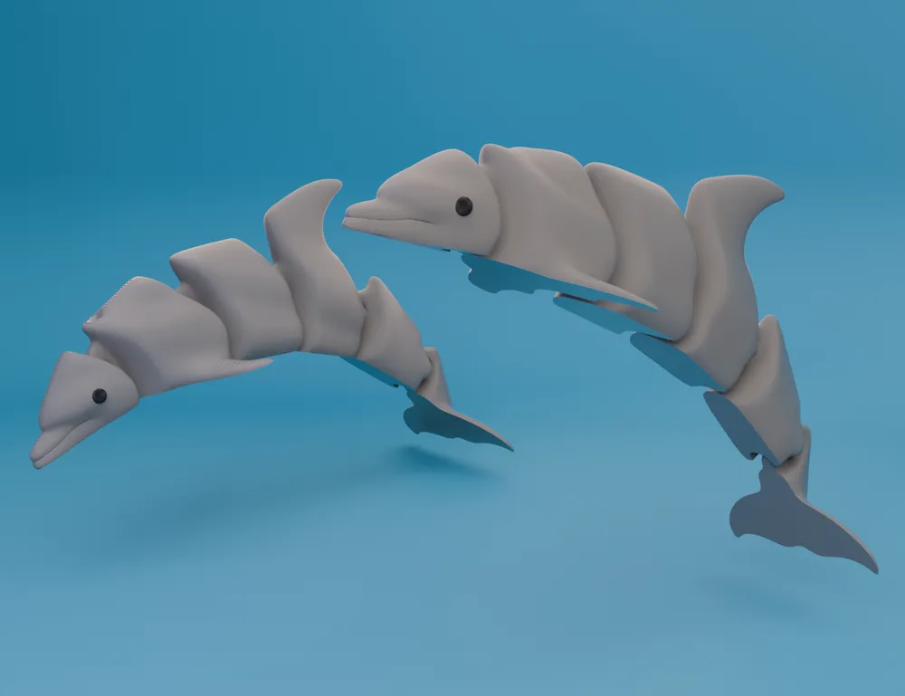 🐬🔗 Delfín Articulado 🌊✨